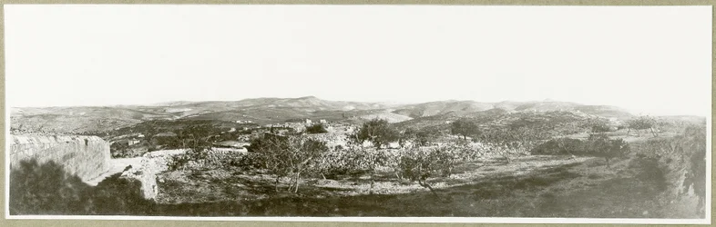 Betlemme: vista a sud con Herodium in lontananza, 1917