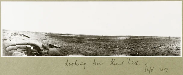 Vista da Kurd Hill, settembre 1917