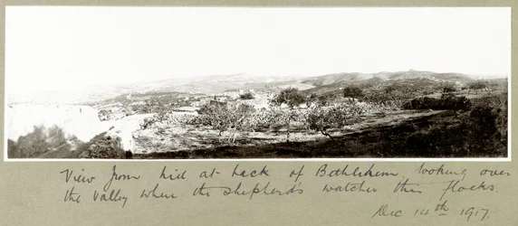 Vista dalla collina dietro Betlemme, 14 dicembre 1917
