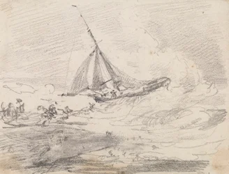 Una nave a vela in mari agitati, Hastings