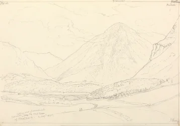 Grasmoor dalla base occidentale di Mellbreak, 2 agosto 1835