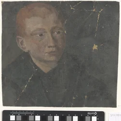 Testa di ragazzo con capelli rossi