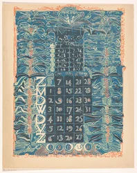 Pagina del calendario di maggio 1899