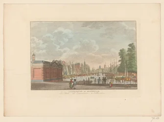 Gezicht op de Leuvehaven in Rotterdam