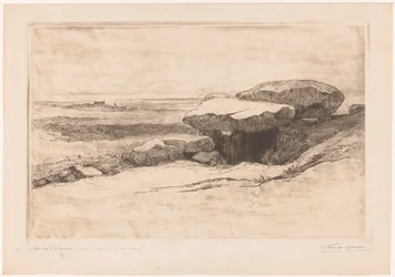 Dolmen di Rondossec sulla costa presso Plouharnel