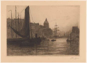 Porto a Dordrecht di sera