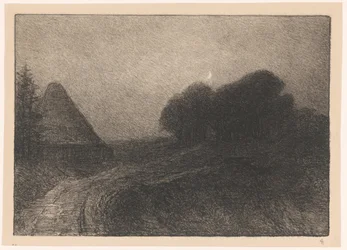 Paesaggio notturno vicino a Kleve