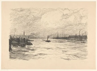 Rimorchiatore nel porto di Amburgo