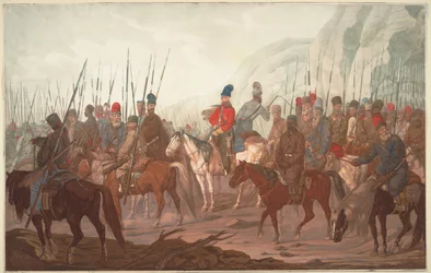 Marcia dei Cosacchi degli Urali attraverso la Boemia nel luglio 1799