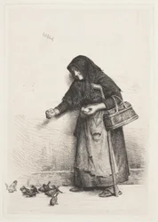 La donna con i passeri