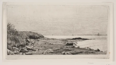 Paesaggio costiero. Sole sul mare