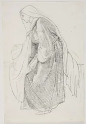 Studi per il dipinto del museo "La figlia di Iairo" (kms835)