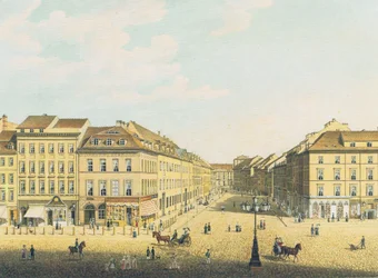 Vista dal Castello Reale di Berlino verso la Breite Straße