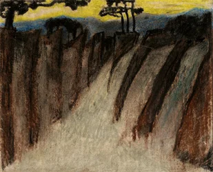 Senza titolo (paesaggio crepuscolare)