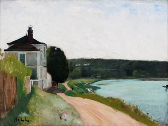 Villa sulla Senna, Bois-le-Roi. Fontainebleau