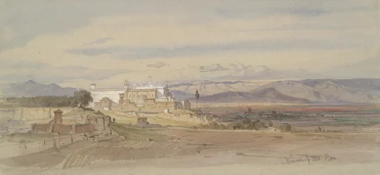 Paesaggio romano con San Giovanni in Laterano