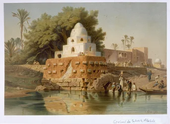 Tomba di Sheikh Ababda a Minya, Egitto centrale, 1871