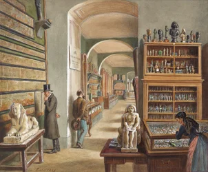 Il secondo gabinetto della collezione egizia