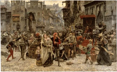 Valdemar Atterdag chiede un riscatto per Visby, 1361, 1882