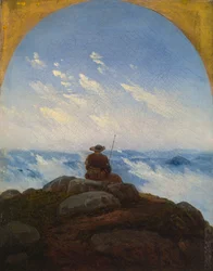 Viandante sulla Cima della Montagna