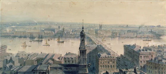 Veduta di Londra dal Monumento guardando a sud, 1848