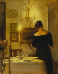 Nella sala da pranzo