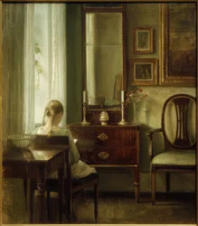 Giovane donna che legge