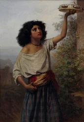 Giovane Zingara con Tamburello