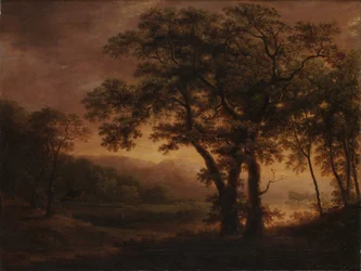 Romantico paesaggio lacustre