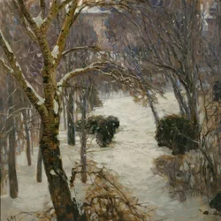 Parco di Heiligenstadt in inverno