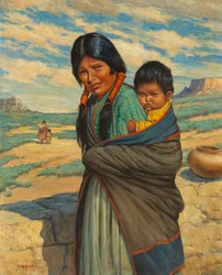 Madre e figlio Hopi
