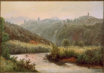 Vista su Tivoli e le cascate