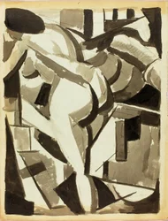 Nudo femminile che si piega