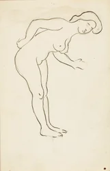 Nudo femminile appoggiato