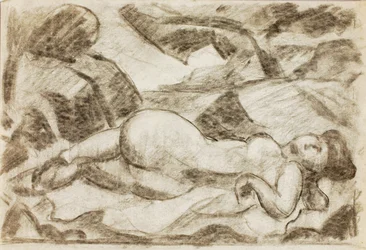 Nudo femminile, sdraiato