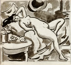 Nudo femminile reclinato