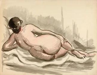 Nudo femminile reclinato