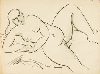 Nudo femminile reclinato