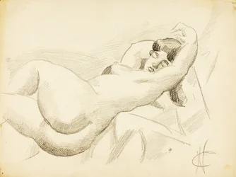 Nudo femminile reclinato