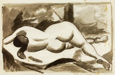 Nudo femminile reclinato