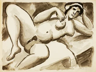 Nudo femminile reclinato
