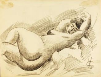 Nudo femminile reclinato