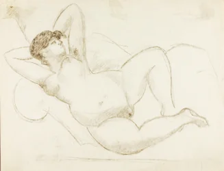 Nudo femminile reclinato