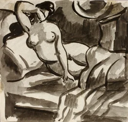 Nudo femminile reclinato