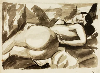 Nudo reclinato, femmina