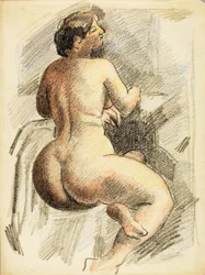 Nudo femminile seduto