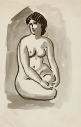 Nudo femminile seduto