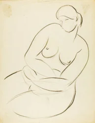 Nudo femminile seduto