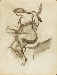 Nudo femminile seduto