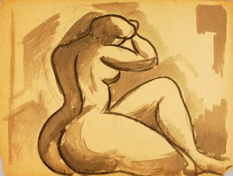 Nudo femminile seduto